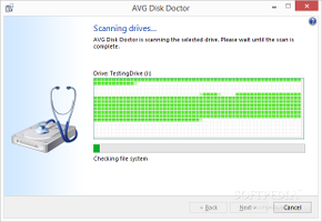 Showing the AVG PC Tuneup Disk Doctor module
